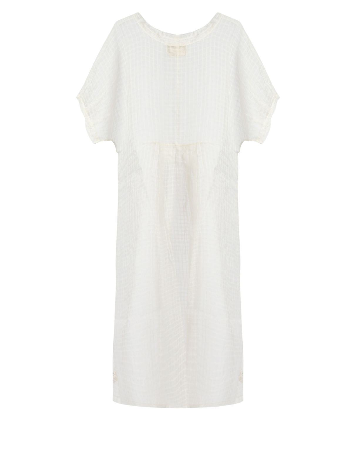 loom-organza-sheer-check-dress-ivory